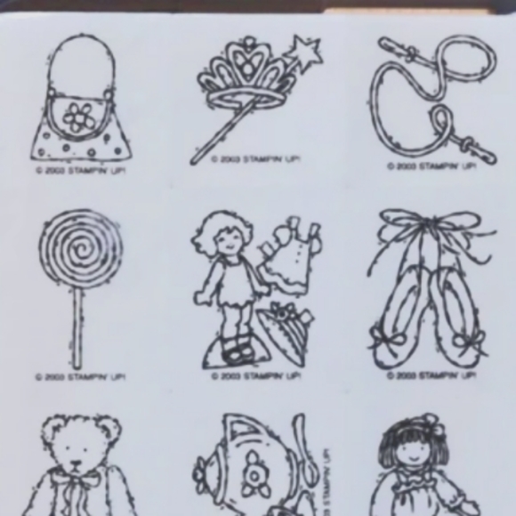 Buttons Bows and Twinkletoes, stamp set - Picture 1 of 5